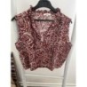 Blouse sans manches fleuri Etam XS