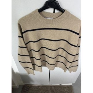 Pull beige rayé Mango...