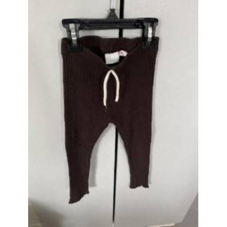 Pantalon côtelé marron Zara...