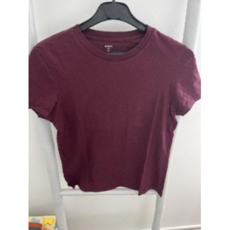 Tee-shirt uni bordeaux...