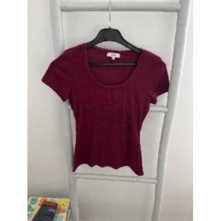 Tee-shirt uni bordeaux Etam...
