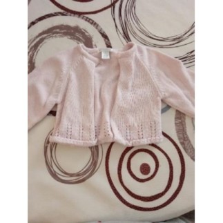 Gilet 3 mois rose obaibi