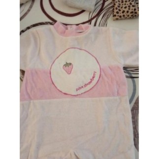 3 mois pyjama rose fraise 