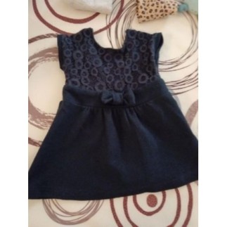 3 mois kiabi robe bleu marine 