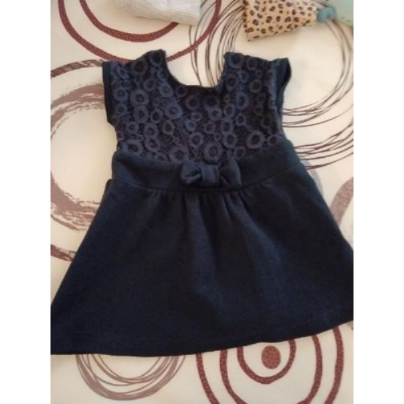 3 mois kiabi robe bleu marine 