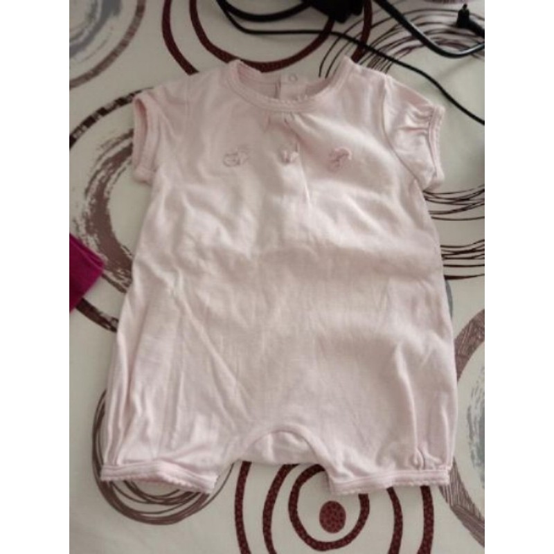 6 mois jacadi barboteuse rose 