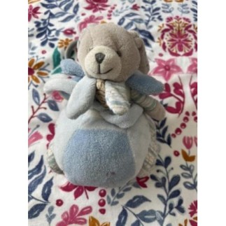 Doudou musique lapin bleu 