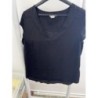 Tee-shirt fluide noir évasé H&M taille 34