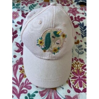 Casquette rose licorne 