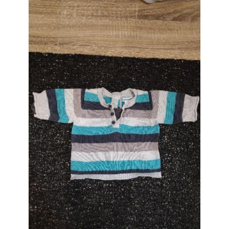 Pull 1 mois avec ouverture complète par l'arrière marque "Vertbaudet"