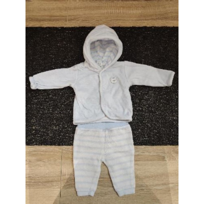 Ensemble veste à capuche et pantalon 1 mois marque "c&a"