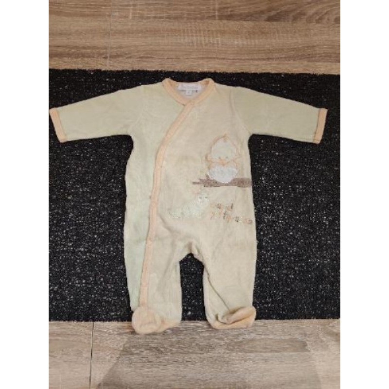 pyjama en velours 1 mois marque "Petit Kimbaloo"