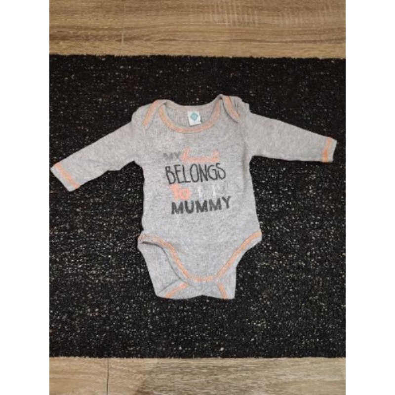 Body manches longues 1 mois marque "tex"