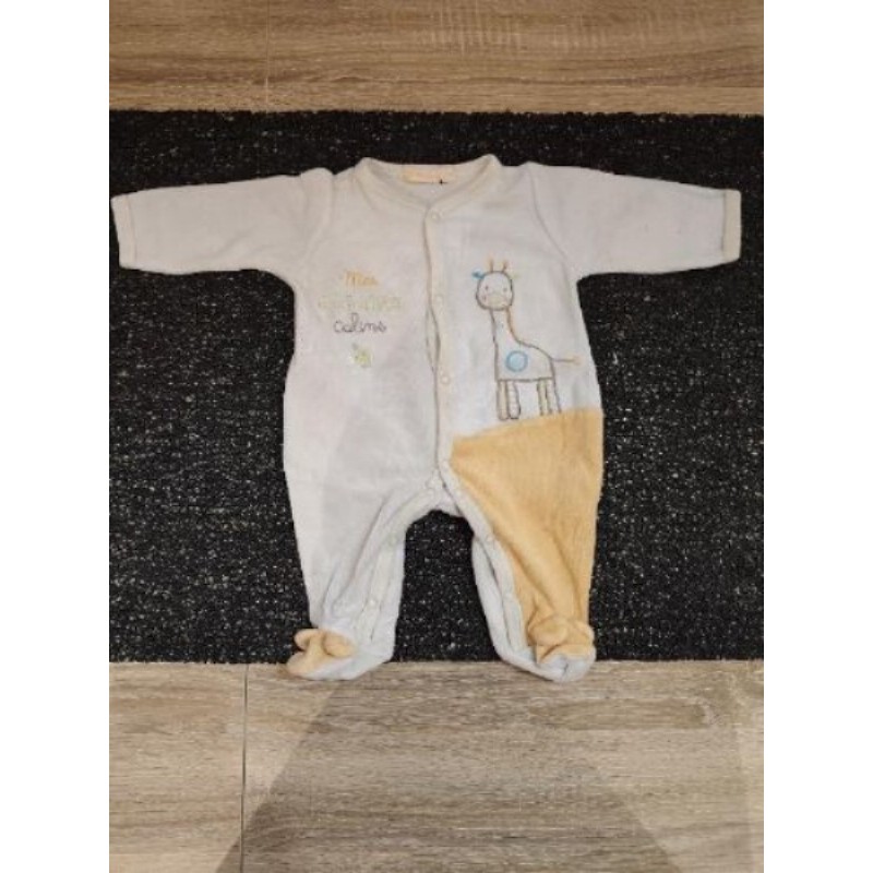 Pyjama en velours 1 mois marque "gemo"