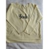 Sweat jaune taille XL
