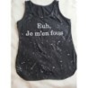 Débardeur femme "je m'en fou" taille M