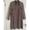 Ensemble femme robe mi longue et bolero marron L/XL