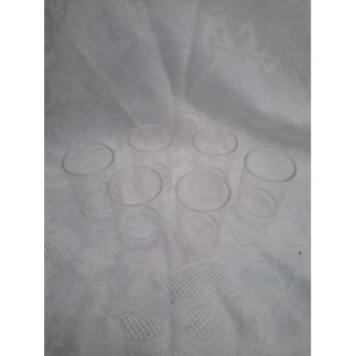 LOT 6 VERRINES PLASTIQUE 
