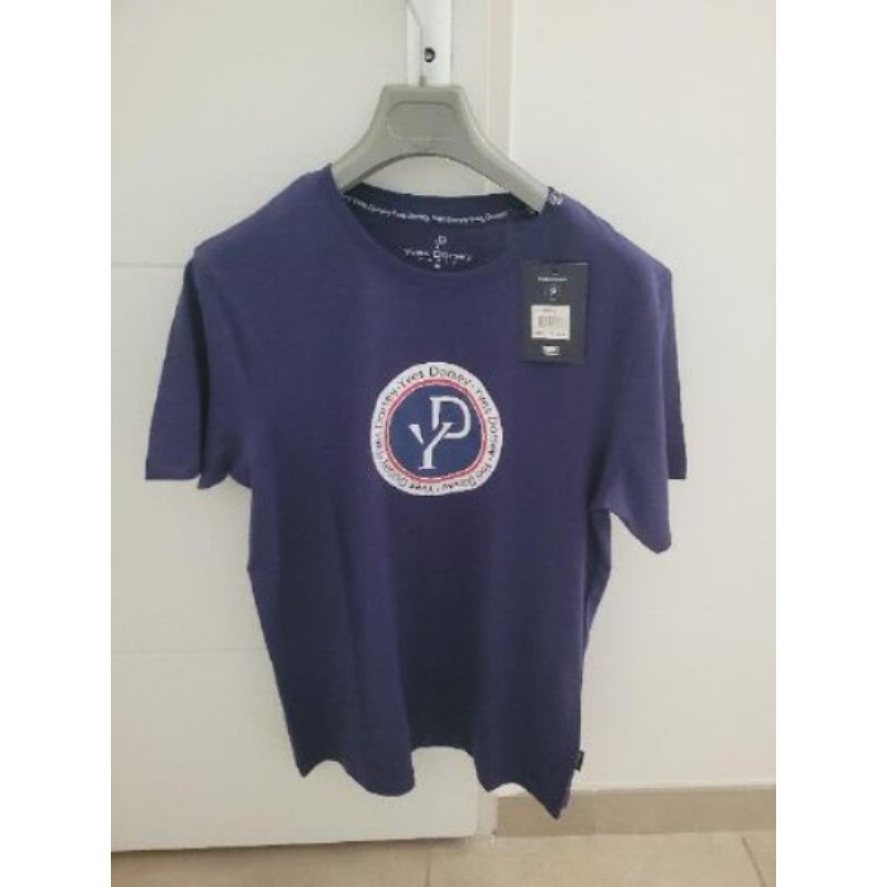 T shirt Homme Bleu Marine Yves Dorsey taille M neuf 
