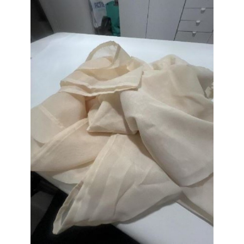 2 voilage beige
