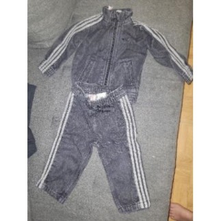 Ensemble en jean ADIDAS mixte 12-18mois noir denim