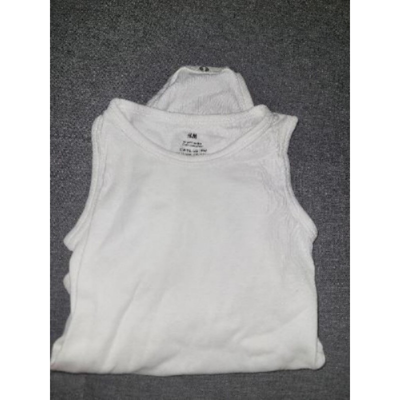 Body débardeur h&m blanc 12-18 mois 