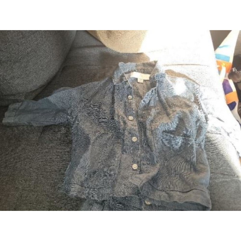 Ensemble chemise et pantalon ZARA gris 1 an 