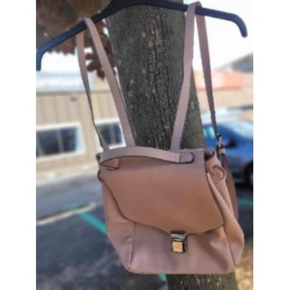 Sac à dos BERSHKA rose poudré 