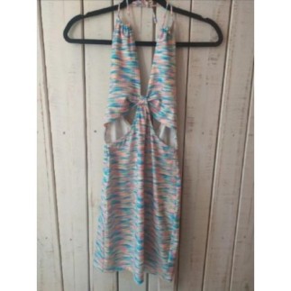 Robe été courte multicolore...