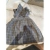 jupe à bretelles 6 ans little celebs carreaux gris 