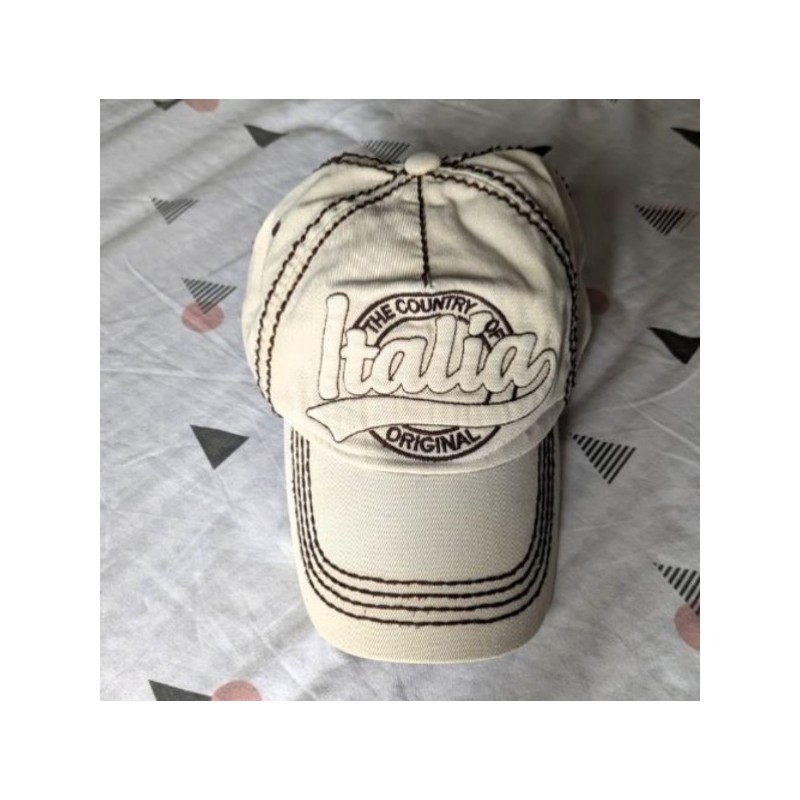 Casquette Italia Beige Taille unique
