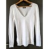 Haut en maille Blanc Transparent Sinequanone Taille : S