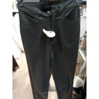 Pantalon Simili cuir gris...