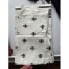 Pantalon Blanc cassé motifs brodés noir Zara taille L, neuf