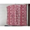 Jupe courte blanche et rose, motif aztèque, Mim, Taille L