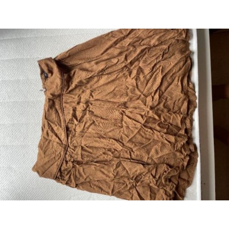 Jupe courte volante, marron, Promod, taille 42