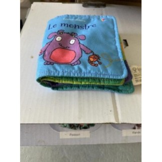Livre tissu le monstre 