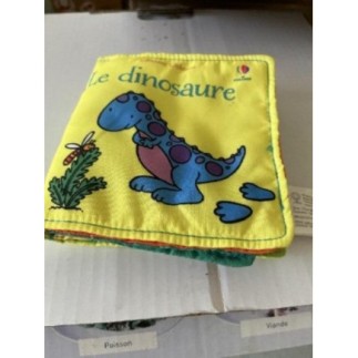 Livre tissu le dinosaure 