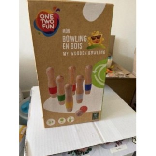 Jeu de bowling en bois 