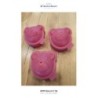 3 moules ours silicone 