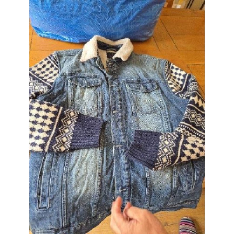 Blouson jean bershaka L