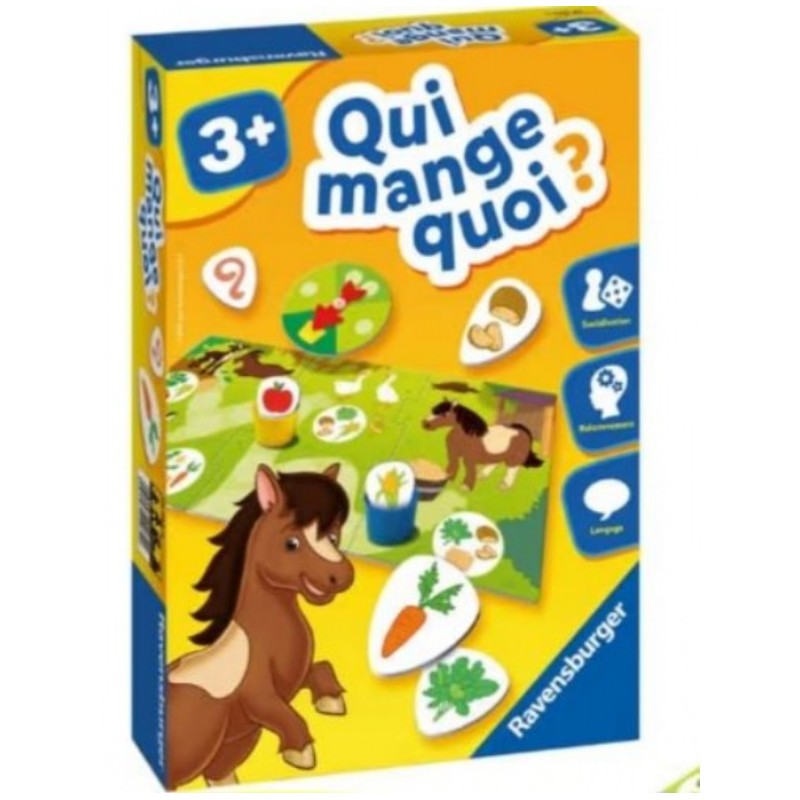 Ravensburger - Jeu Educatif - Qui Mange Quoi ? 
