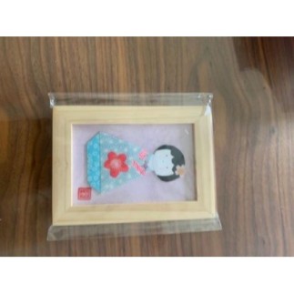 Tableau kokeshi - fait main