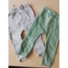 2 joggings 1,5-2ans vert/gris