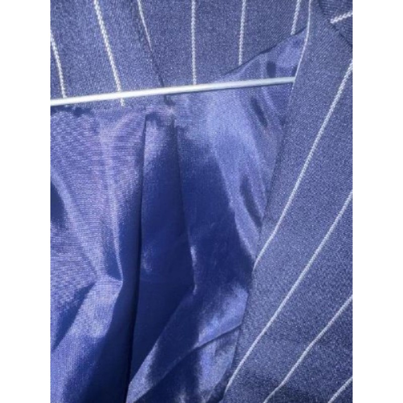 Veste bleu à rayures blanches Taille M
