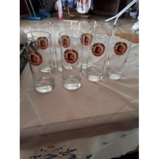 Lot de 7 verre 