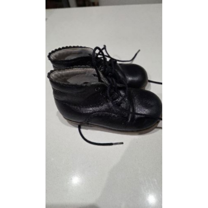 Chaussures enfant cuir Beberlys bleu marine pointure 21