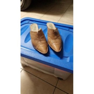Mules marron T 37
