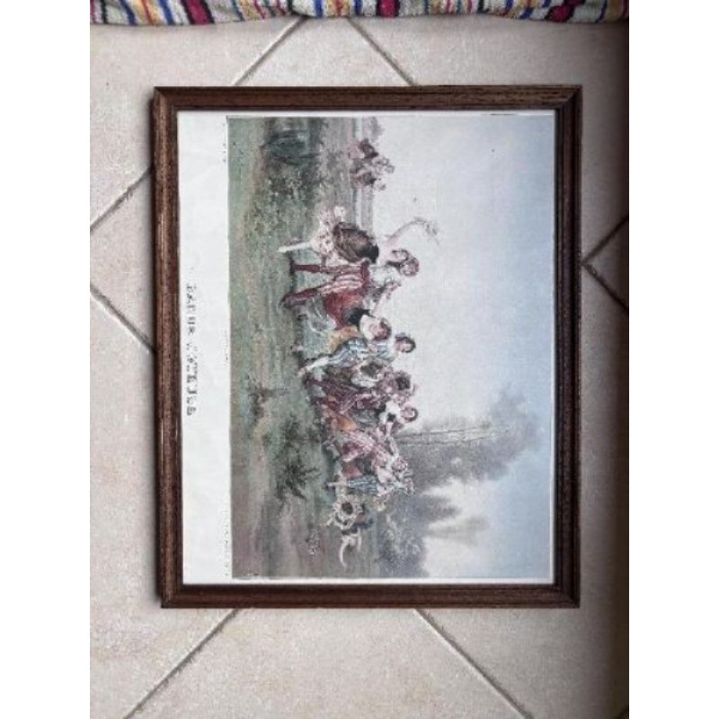 Vieux tableau « bande joyeuse »