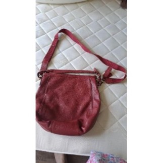 Grand Sac rouge cuir " Mac...